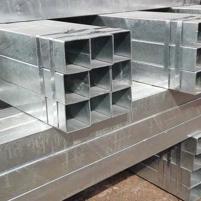 Z60g Galvanized Steel Rectangular Tube Seamless ASTM A106 10*30mm