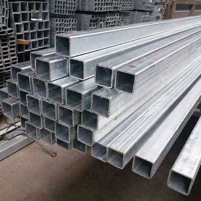 Hot Dip Seamless Galvanized Steel Square Tube BS 6363 3 Inch Zinc Coated