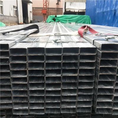 Zinc Coated Galvanized Rectangular Steel Tube ASTM Q235 Z30g Hot Dipped