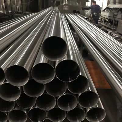 ASTM 304 0.6mm Stainless Steel Round Pipe Shape Polished Surface