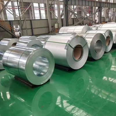 A36 A53 Steel Galvanized Coil Wooden Surface Zinc Coated HDGI Big Spangle