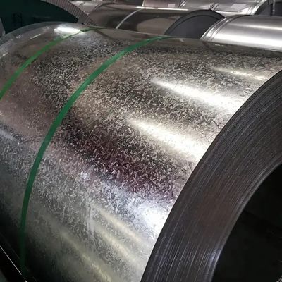 A36 A53 Steel Galvanized Coil Wooden Surface Zinc Coated HDGI Big Spangle
