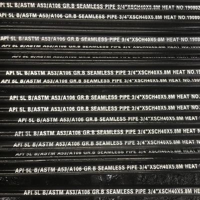 Api 5l Gr B Seamless Carbon Steel Pipe 0.688'' Thickness 11m Length Blank Coated