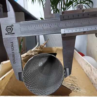 SUS 304 Stainless Steel Pipe Perforated tube Round Hole 6 Inch For Decoration