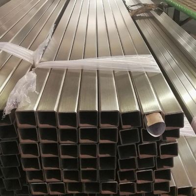ASTM Welded Stainless Steel Pipe Square Rectangular Shaped 304 304L Customized Size