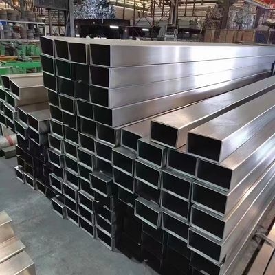 ASTM Welded Stainless Steel Pipe Square Rectangular Shaped 304 304L Customized Size