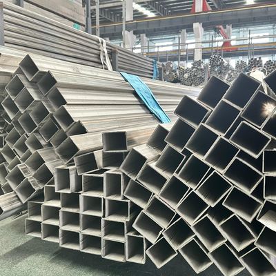 Square Shape Stainless Steel Pipe Tube 50x50mm A312 TP304 Hot Rolled With ISO
