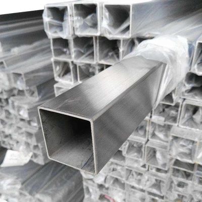 Square Shape Stainless Steel Pipe Tube 50x50mm A312 TP304 Hot Rolled With ISO