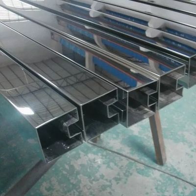 SS304 Stainless Steel Pipe Special Profile Tube In Mirror Finish Customized Shape Nature Color