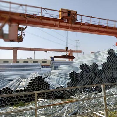 MS ERW Hollow Steel Pipe Hot Dip Galvanized Steel Pipe ASTM A106 A36 A53 1.0033 BS 1387