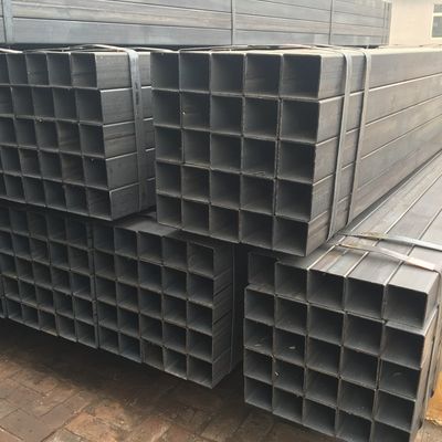 Black Hollow Section Carbon Pipe Q235 Carbon Steel Tube Square Metal Tube